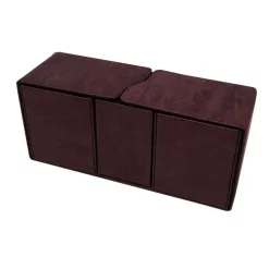 Best Sale 💯 Ultra Pro Alcove Vault Suede Collection Ruby Flip Box 😀