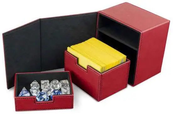 New ❤️ Card Supplies Deck Vault LX - 100 Red Standard Deck Box 😀 2 New ❤️ Card Supplies Deck Vault LX - 100 Red Standard Deck Box 😀 - Image 2