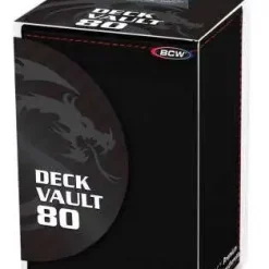 New ๐ Card Supplies Deck Vault LX - 80 Black Standard Deck Box ๐