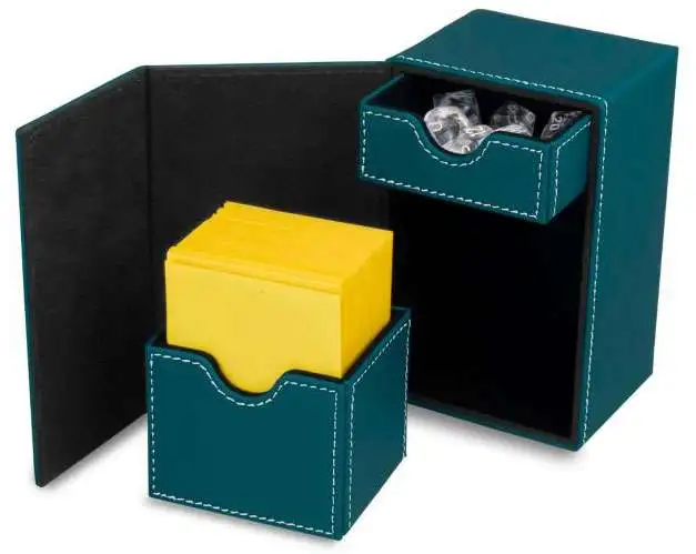 Deals 😍 Card Supplies Deck Vault LX - 80 Teal Standard Deck Box 😉 2 Deals 😍 Card Supplies Deck Vault LX - 80 Teal Standard Deck Box 😉 - Image 2