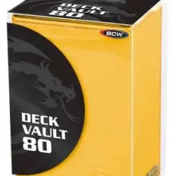Wholesale 🤩 Card Supplies Deck Vault LX - 80 Yellow Standard Deck Box ✔️