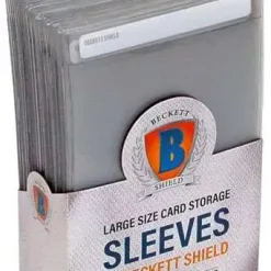 Deals 🧨 Beckett Shield Card Supplies Clear Large Card Sleeves [50 Count] 👏