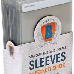 Brand new 🤩 Beckett Shield Card Supplies Clear Standard Card Sleeves [50 Count] ⌛