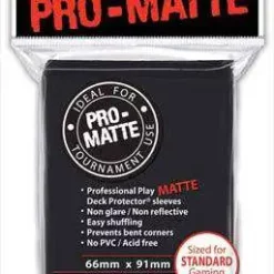 Deals 😀 Ultra Pro Card Supplies Non-Glare Pro-Matte Black Standard Card Sleeves [50 Count] 😍
