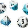 Best Pirce ⭐ Chessex Gemini Teal & White Dice with Black Numbers Polyhedral 7-Die Dice Set ✔️