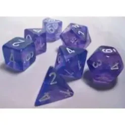 Best Pirce ✔️ Chessex Borealis Polyhedral Dice #27407 [Purple with White] 👏