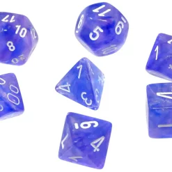 Best reviews of ❤️ Chessex Borealis Purple / white Luminary Polyhedral 7-Die Dice Set #27577 🌟