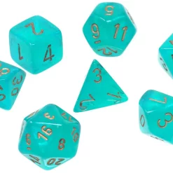 Top 10 ✨ Chessex Borealis Teal / Gold Luminary Polyhedral 7-Die Dice Set #27585 😉