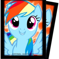 Budget 💯 Ultra Pro My Little Pony Trading Card Game Rainbow Dash Deck Protector Standard Card Sleeves 👏