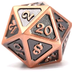 Discount 💯 Mythica Dire Battleworn Copper D20 Metal Polyhedral Die 🎉