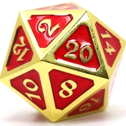 Cheap 🥰 Mythica Dire Gold Ruby D20 Metal Polyhedral Die 🥰