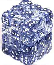 Brand new ✔️ Chessex 6-Sided d6 Nebula 12mm Dice Pack #27808 [Black & White] ⌛