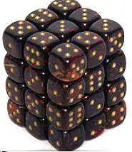 New ✨ Chessex 6-Sided d6 Scarab 12mm Dice Pack #27819 [Blue Blood & Gold] ✨
