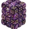 Budget ❤️ Chessex 6-Sided d6 Vortex 12mm Dice Pack #27837 [Purple & Gold] 🛒