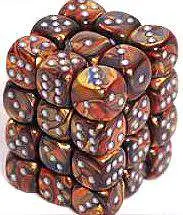 Cheapest ⭐ Chessex 6-Sided d6 Lustrous 12mm Dice Pack #27893 [Gold & Silver] 🌟