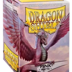 Coupon 🥰 Card Supplies Dragon Shield Matte Pink Standard Card Sleeves [100 Count] 🛒