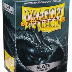 New 😍 Card Supplies Dragon Shield Matte Slate Standard Card Sleeves [100 Count] 👏