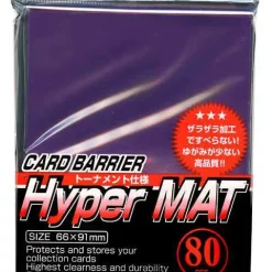 Outlet ⭐ Card Barrier Hyper MAT Purple Standard Card Sleeves [80 Count] 🎉