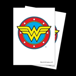 Cheapest 🎉 Ultra Pro Justice League Deck Protector Wonder Woman Standard Card Sleeves [65 Count] 🔔