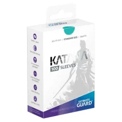 Promo ✔️ Ultimate Guard Katana Turquoise Standard Size Card Sleeves [100 Count] 👏