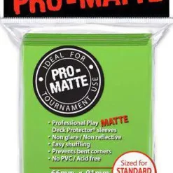 Budget ✔️ Ultra Pro Card Supplies Non-Glare Pro-Matte Lime Green Standard Card Sleeves [50 Count] ✨