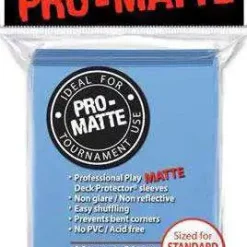Budget ⌛ Ultra Pro Card Supplies Non-Glare Pro-Matte Light Blue Standard Card Sleeves [50 Count] 👏