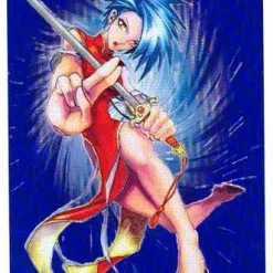 Buy 🛒 Card Supplies Kung Fu Girl, Blue Standard Card Sleeves [50 Count] 🌟