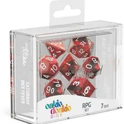 Brand new 😍 Oakie Doakie Gemidice Vampire Polyhedral 7-Die Dice Set #500037 🧨