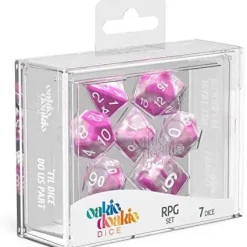 Best Sale 😀 Oakie Doakie Gemidice Magnolia Polyhedral 7-Die Dice Set #500041 ⭐