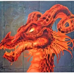 Coupon ❤️ MtG Card Supplies Inferno Ruby Mox Dragon Play Mat [Autographed by Daniel Frazier] ✔️