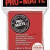 Flash Sale 🔥 Ultra Pro Card Supplies Non-Glare Pro-Matte Red Standard Card Sleeves [50 Count] ⭐