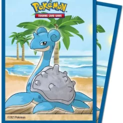 Discount 😀 Ultra Pro Pokemon Trading Card Game Seaside Standard Card Sleeves [65 Count] ⌛