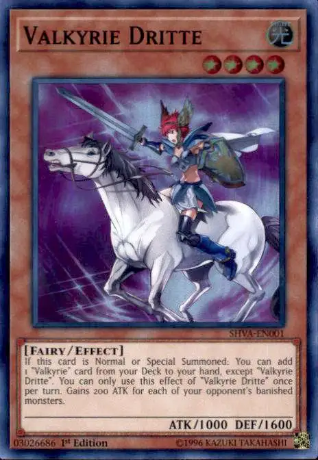 Best deal ⌛ YuGiOh Shadows over Valhalla Super Rare Valkyrie Dritte SHVA-EN001 ✔️ 1 Best deal ⌛ YuGiOh Shadows over Valhalla Super Rare Valkyrie Dritte SHVA-EN001 ✔️