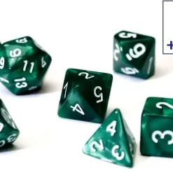 Wholesale ⌛ Sirius Dice Pearl Green Polyhedral 7-Die Dice Set 😍