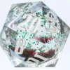 New 🎉 Sirius Dice Large D20 Snow Globe [Silver Ink, Red and Green Glitter, Silver Sno] ❤️