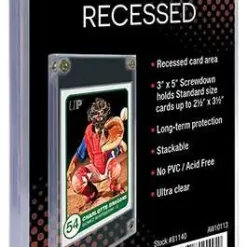 Deals ⭐ Ultra Pro Card Supplies 1/4" 4-Screw Screwdown Recessed Card Holder 🔔