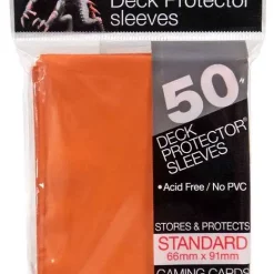 Best Sale 🎉 Ultra Pro Card Supplies Deck Protector Orange Standard Card Sleeves [50 Count] ✨