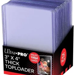 Wholesale ✔️ Ultra Pro Card Supplies Toploader Series 3" X 4" Thick Toploader 100pt Card Holders [25 Count] ✨