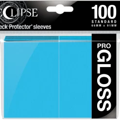 Cheap 🥰 Ultra Pro Card Supplies Eclipse Pro-Gloss Sky Blue Standard Card Sleeves [100 Count] ⌛