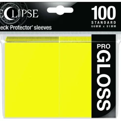 Flash Sale ⌛ Ultra Pro Card Supplies Eclipse Pro-Gloss Lemon Yellow Standard Card Sleeves [100 Count] ✨