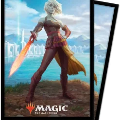 Cheap 🔔 Ultra Pro MtG Trading Card Game Zendikar Rising Nahiri, Heir of the Ancients Standard Card Sleeves [100 Count] ⭐