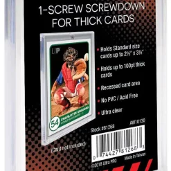 Best Pirce 🥰 Ultra Pro Card Supplies 1-Screw Screwdown For Thick Cards Card Holder ✨