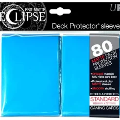 New 💯 Ultra Pro Card Supplies Eclipse Pro-Matte Light Blue Standard Card Sleeves [80 Count] 😉