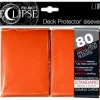 Buy 🥰 Ultra Pro Card Supplies Eclipse Pro-Matte Orange Standard Card Sleeves [80 Count] 🥰
