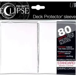 Best Sale ❤️ Ultra Pro Card Supplies Eclipse Pro-Matte White Standard Card Sleeves [80 Count] 🔔