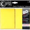Deals 🎁 Ultra Pro Card Supplies Eclipse Pro-Matte Yellow Standard Card Sleeves [80 Count] ❤️