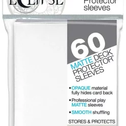 New ❤️ Ultra Pro Card Supplies Eclipse Pro-Matte White Small Card Sleeves [60 Count] 🌟