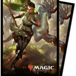 Discount ⌛ Ultra Pro MtG Ikoria Vivien, Monster's Advocate Standard Card Sleeves [100 Count] 👍