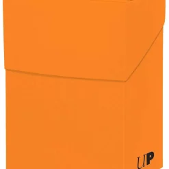 New 😉 Ultra Pro Card Supplies Pumpkin Orange Deck Box 🎉