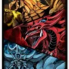 Buy 🥰 YuGiOh Trading Card Game Egyptian Gods (Slifer, Obelisk & Ra) Card Sleeves [50 Count] 👍